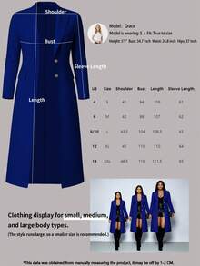 Women's Elegant Solid Color Long Sleeve Cardigan Jacket, Autumn New Arrival Spring - Blue - View 8