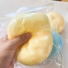 1pc Macaron Pastel Color Round Ball Stress Relief Squeeze Toy, Thick And Durable Outer Shell, Soft And Dense Inner Texture, Emotional Outlet For Office Workers Men And Women, Versatile For Various Occasions, Suitable For Personal Use And Gifts - Multicolor - View 6