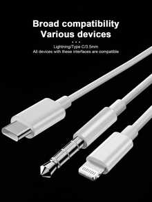 Earphone Berkabel High-Fidelity Cincin Tembaga Asli Putih dengan Mikrofon, 3.5mm, Type-C, Lightning Universal In-Ear Headphones untuk Panggilan dan Musik - View 7