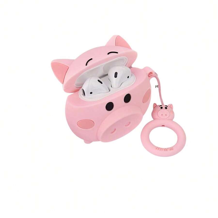 Flippy Husă cu inel de prindere, porc roz - Roz - Vizualizare 1