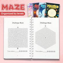 Maze Activity Workbook, Exercise Logic And Strategy Skills, Explore Pathfinding Puzzles, Cultivate Meticulous Thinking And Perseverance, Ideal Choice For Work Breaks, Learning And Travel Leisure Time Back To School - 迷宮練習冊 - 查看 5