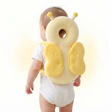A Soft Baby Carrier Backpack With An Adjustable Plush Backrest In The Shape Of A Cartoon Animal, Made Of Colorful Polyester Fiber. - Green Frog - View 2