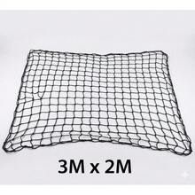 200x300cm 黑色聚酯纖維貨物網，重型拖車儲物網附掛鉤，彈性網狀貨物蓋，適用於行李、戶外裝備與設備 - 黑色 - 查看 7