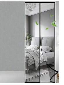 Magnetic Door Curtain, Auto-Closing, Bottom Weight Auto-Straightening, Summer Fly And Mosquito Protection, Air Circulation, Suitable For Kitchen, Living Room And Entrance Door - A - View 8