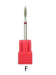 2mm Titanium Russian Flame Nail Drill Bit | Professional Cuticle Cleaning Drill Bit, Rhinestone Tipped (Low Allergen, CE/FDA Certified, Dead Skin Removal) - Silver - View 8