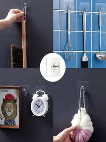 Multi-Functional Picture Frame Hook Storage Hanger - Clear - View 8