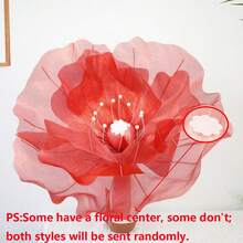 1 pieza Flor artificial de amapola de seda de 50 cm, gran flor artificial 3D, adecuada para cumpleaños, bodas, decoración de fondo de fiesta, hogar, sala de estar, decoración del hogar y decoración exterior - Multicolor - Ver 16