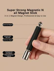 Extra Large High-Strength Magnet, Silicone Cylindrical Magnet And Magnetic Bead Combination Design, Enhanced Magnetic Force, Instantly Creates Cat Eye Effect, Specially Designed For High-Gloss Cat Eye Gel - Multicolor - View 1