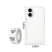 500pcs/Roll Thank You For Your Order Round Self-Adhesive Stickers, Waterproof PVC, Suitable For DIY Decoration, Baking, Envelopes, Crafts, Gift Bags Back To School School Supplies - White - View 6