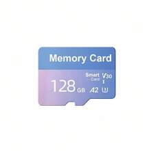 1pc Memory Card 256GB/128GB/64GB/32GB, Small Capacity TF Flash Card, Suitable For Tablet/Camera/Phone/Laptop/Desktop/Car Audio/Game Console/Audio Device - Securely Store Your Files - Blue-purple - View 13