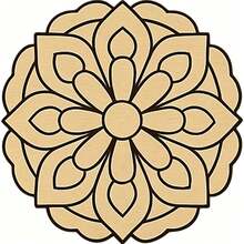 OBOVAY 23pcs/22pcs/1pc Creative Graffiti Wood Painting Craft Set Bohemian Pattern Suitable For Daily Home Decoration Festival Pendants, Hanging Decorations, Coasters, Holiday Gifts, Etc It Is Also The Most Suitable Gift For Diy Enthusiasts And Beginners - Multicolor - View 8