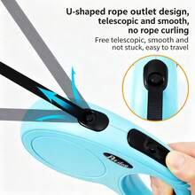 Automatic Retractable Dog Leash, Non-Slip Handle, 360° Anti-Winding Lock, Bite-Resistant And Pull-Resistant, Specially Designed For Outdoor Walking Of Small And Medium-Sized Dogs - Multicolor - View 5