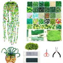 5500 PCS DIY Beaded Plant Kit, Forever Plant Beaded Leaf Flower Beads Plant Making, Crystal Jewelry Beads For Plants Jewelry Making And DIY Crafts - 5500 PCS DIY Beaded Plant Kit - View 1