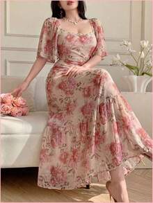 Women Short Dresses - Rosa - View 2