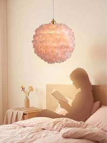 1 Peça Luminária de Teto Rosa Macia, Luz Pendente, Decoração de Teto (Apenas Cúpula da Luminária), Decoração Doméstica, Decoração Doméstica de Halloween, Decoração Doméstica de Outono, Decoração de Quarto de Outono, Decoração de Quarto, Luz de Quarto, Decoração Doméstica de Natal, Decoração de Quarto Feminino, Organizador, Decoração de Quarto de Outono, Presente de Gato Grátis, Industrial, Teto Najaf - A - Visão 5