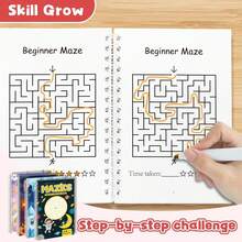 Maze Activity Workbook, Exercise Logic And Strategy Skills, Explore Pathfinding Puzzles, Cultivate Meticulous Thinking And Perseverance, Ideal Choice For Work Breaks, Learning And Travel Leisure Time Back To School - 迷宮練習冊 - 查看 3