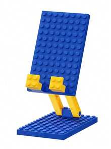 Creative Cartoon Building Block Design Foldable Phone Stand, Fresh Color-Blocking Style, Fun And Playful. Multi-Angle Adjustable, Easily Find Comfortable Viewing Angle, Hands-Free, Suitable For Binge-Watching, Online Classes, Video Calls. Non-Slip Bottom Design, Stable Placement, Effectively Protects Phone Body. Foldable And Compact, Lightweight, Easy To Carry, Space-Saving, Suitable For Home, Office - A - View 7