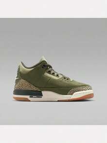 Teenager AIR JORDAN 3 RETRO BG RT Basketball Shoes Low-Top DM0967-202 - Green - View 2