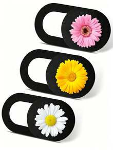 Cute Floral Pattern Sliding Webcam Cover – Ultra-Thin Privacy Shield For Laptops, Desktops, And Smartphones – Ideal For Back-To-School And Office Use - Multicolor - View 6