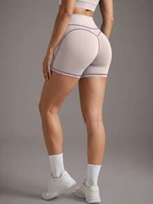 Soyun New High Elasticity High Waist Tummy Control Butt Lifting Shorts, Suitable For Daily Casual And Outdoor Activities Sports - Pink - View 5