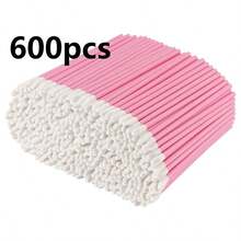 Disposable Lip Brush Wands - Lint-Free Lip Gloss And Lipstick Applicator For Makeup, 50/100/200/400/600/800/1000 Count - Pink - View 8