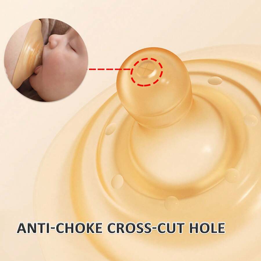Double-Layer Silicone Nipple Shield, Breastfeeding Aid For Flat & Inverted Nipples, Comfortable Nursing Protection - Apricot - View 1