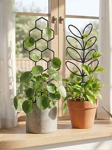 4pcs Creative Green Plant Pot Support, Climbing Frame, Gardening Flower Plant Fixing Rack - Multicolor - View 2