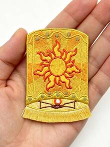 1pc/2pcs/3pcs/4pcs Lost Princess Lantern Patch Magical Fantasy Musical Embroidered Iron-On - Multicolor - View 2
