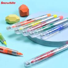 5pcs Single Tip Fluorescent Marker Pen Set, Direct Liquid Colorful Highlighter Pens For Journaling, Office, Marking And Note-Taking - 5 Pieces/set - View 3