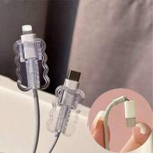 10pcs ABS Resin Data Cable Protector, Anti-Bend Anti-Dirt Anti-Dust, Protect Your Cables From Breaking And Falling Off, Instantly Enhance Fashion Sense, Suitable For Protecting Phones And Data Cables, Effectively Prevent Data Cable Breaking And Falling Off, Compatible With Apple Devices, Compatible With 18-20W Low Power Charging Heads, Avoid Charger Damage - Multicolor - View 2