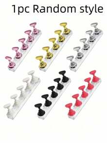 2pcs/Set (10pcs Total) - Nail Tray, Nail Art Stand Set (Base Only), Press-On Nail Art Stand, Nail Practice Hand Tray, Pre-Coated Nail Art Stand, Nail Art Display Rack, Home Nail Salon Beginner Set (Silver) Nail Box, Nail Tech Supplies, Nail Tools, Nail Supplies, Nail Stand - Multicolor - View 10