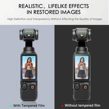 Protecteur d'écran en verre trempé 9H fin, s'adapte à l'écran et à l'objectif du D*I Osmo Pocket 3 4, protège la surface contre l'usure quotidienne et les rayures - Voir 5