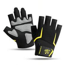 Guanti da fitness a mezza dita in silicone ad alta elasticità antiscivolo, unisex, traspiranti, assorbenti del sudore, resistenti all'usura, ammortizzanti, adatti per sollevamento pesi/ciclismo all'aperto/yoga/sport in palestra, protezione del palmo - A - Visualizzare 13