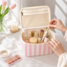 (Custom Embroidery) New 3D Floral Pattern Makeup Bag, Large Capacity Portable Handheld Cosmetic Bag, Toiletry Bag, Suitable For Daily Use And Travel, Gift For Family And Friends, Birthday Gift, Holiday Gift - Multicolor - View 8