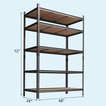 Supports de rangement pour garage - Noir - Voir 3