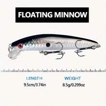 10pcs Set Of Floating Minnow Fishing Lures - Perfect For Freshwater & Saltwater Fishing! - Multicolor - View 8