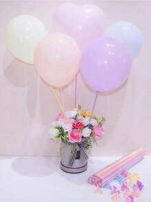 1pc Multicolor Macaron Balloon Stick, Multiple Colors Available, Macaron Color Balloon Support Rod, Balloon Stand, Balloon Pole, Balloon Stick, Handheld Balloon Holder, Balloon Support Rod - Multicolor - View 6
