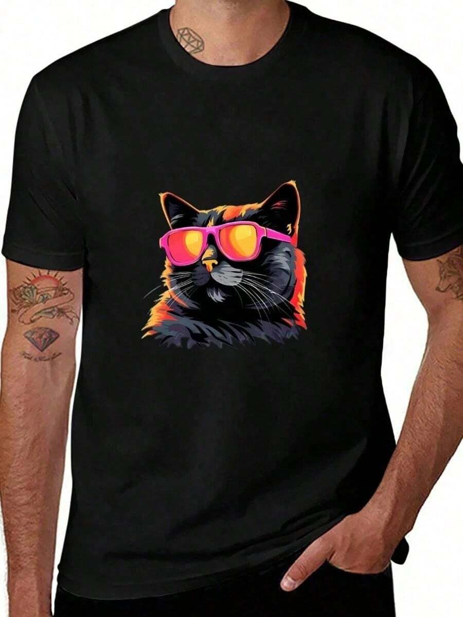 100% Pure Unisex T-Shirt, All Season Casual Tee, Football Season Inspired Style, Ideal For Dating Street School Daily Wear - Negro - Ver 1