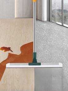 Rubber Squeegee Broom With Handle, Can Clean Floors, Windows, Silicone Pet Hair, Indoor Cleaning Magic Broom, Can Clean Glass, Hair, Fine Dust And Liquids, Suitable For Smooth Floors And Carpets - Multicolor - View 15
