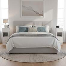 Baroni Nightstands - White - View 5