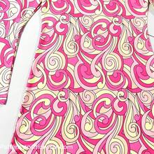 70s Vintage Hippie Dress, Retro Style Vacation Pink Fall - Pink - View 3