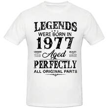 Vintage 1977 Funny 47-Year-Old Oldsters And Women 47. Birthday Shirts Graphic Boyfriend Husband Streetwear Gifts Summer Shirt - Color 3 - View 4
