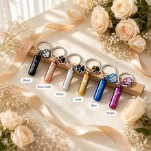 Personalized Pet Memorial Keychain (Suitable For All Pets) - Customized Engraved Urn With Paw Print, Small Metal Urn Keepsake, For Remembering Beloved Dogs And Cats, Pet Owner Consolation (Multiple Colors Available) - Multicolor - View 16
