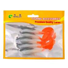 HENGJIA 5pcs Fishing Lure Set 8cm-10g Soft Bait Paddle Tail Lead Head Nearshore Slow Trolling Soft Lure - Multicolor - View 15