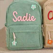 Ransel Nama Kustom dengan Motif Kotak-kotak Stroberi, Ransel Perjalanan Kapasitas Besar dengan Kompartemen Laptop - MultiWarna - View 46