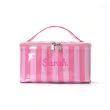 (Custom Embroidery) New 3D Floral Pattern Makeup Bag, Large Capacity Portable Handheld Cosmetic Bag, Toiletry Bag, Suitable For Daily Use And Travel, Gift For Family And Friends, Birthday Gift, Holiday Gift - Multicolor - View 11
