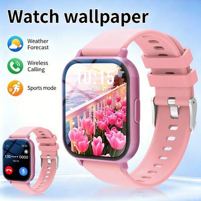 Smartwatch - High Definition Display, Wireless Calling, Customizable Wallpaper, Fitness, Reminders, Music Control