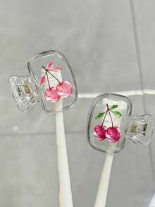 Cherry Pattern Portable Toothbrush Head Protective Cover, Cute Cherry Pattern Storage Box, Reusable Travel Toothbrush Case, Mini Storage Box, Toothbrush Protective Cover Holder, Essential Bathroom Accessory, Featuring Dual Drainage And Ventilation Functions, Suitable For Home, Bathroom, Dorm, Hotel, Office And Travel, Cute Toothbrush Head Storage Box, Ideal Choice For Bathroom Storage, Suitable For Home And Dorm Use, Protect Your Toothbrush Cleanliness, Care For Your Oral Health. - Multicolor - View 7
