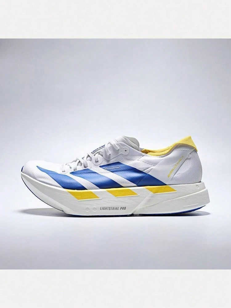 Adidas Unisex ADIZERO ADIOS PRO 4 M Running Shoes Low-Top KI9388 - Blue and White - View 1