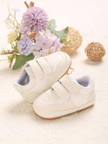 0-1 Year Old Infant Boy Casual Shoes, Comfortable Soft Non-Slip Shoes, Newborn Infant Pure White TPR Soft Rubber Non-Slip Sports Shoes - White - View 5